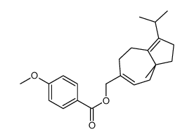 (8a-methyl-3-propan-2-yl-2,4,5,8-tetrahydro-1H-azulen-6-yl)methyl 4-methoxybenzoate Structure