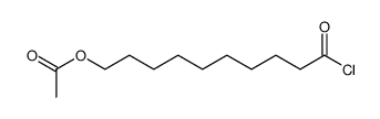 10-acetoxydecanoyl chloride Structure