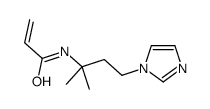 N-(4-imidazol-1-yl-2-methylbutan-2-yl)prop-2-enamide结构式