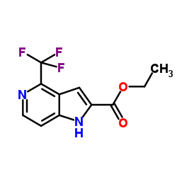 4-Trifluoromethyl-5-azaindole-2-carboxylic acid ethyl ester picture