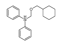 cyclohexylmethoxymethyl(diphenyl)silane Structure