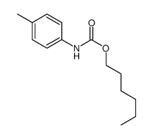 hexyl N-(4-methylphenyl)carbamate Structure