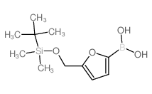 5-(O-TBDMS)OXYMETHYLFURAN-2-BORONIC ACID Structure