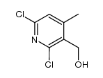 (2,6-dichloro-4-methylpyridin-3-yl)methanol structure