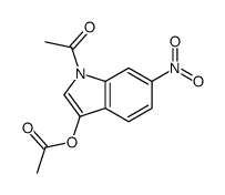 1-ACETYL-6-NITRO-1H-INDOL-3-YL ACETATE结构式