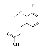(2E)-3-(3-Fluoro-2-methoxyphenyl)acrylic acid Structure