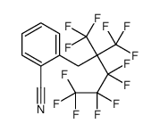 2-[3,3,4,4,5,5,5-heptafluoro-2,2-bis(trifluoromethyl)pentyl]benzonitrile Structure