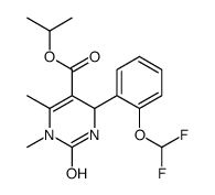 propan-2-yl 6-[2-(difluoromethoxy)phenyl]-3,4-dimethyl-2-oxo-1,6-dihydropyrimidine-5-carboxylate Structure