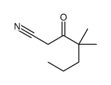 4,4-dimethyl-3-oxoheptanenitrile Structure