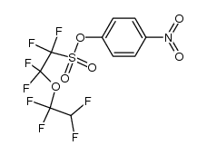 4-nitrophenyl 1,1,2,2-tetrafluoro-2-(1,1,2,2-tetrafluoroethoxy)ethanesulfonate结构式