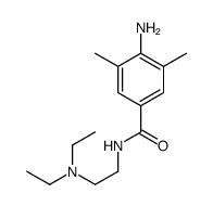 4-amino-N-(2-(diethylamino)ethyl)-3,5-dimethylbenzamide结构式