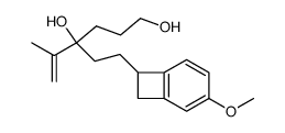 3-(hydroxypropyl)-1-isopropenyl-3-(4-methoxybenzocyclobutenyl)propanol结构式