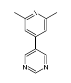 2,6-dimethyl-4-(5-pyrimidinyl)pyridine结构式