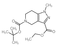 5-叔丁基3-乙基1-甲基-6,7-二氢-1H-吡唑并[4,3-c]吡啶-3,5(4H)-二羧酸酯结构式
