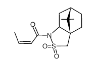 N-((Z)-2-butenoyl)bornane-10,2-sultam结构式