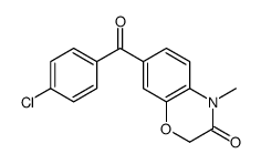 7-(4-chlorobenzoyl)-4-methyl-1,4-benzoxazin-3-one Structure