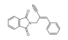 2-[(E)-2'-cyano-3'-phenylprop-2'-enyl]-1H-isoindole-1,3(2H)-dione Structure