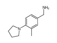1-[3-methyl-4-(1-pyrrolidinyl)phenyl]methanamine(SALTDATA: HCl) Structure
