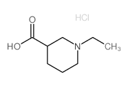 1-ETHYL-PIPERIDINE-3-CARBOXYLIC ACID HYDROCHLORIDE结构式