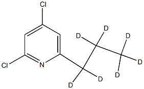 2,4-Dichloro-6-(n-propyl-d7)-pyridine结构式