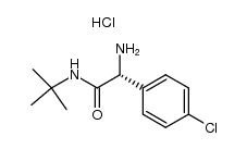 (R)-2-amino-N-(tert-butyl)-2-(4-chlorophenyl)acetamide hydrochloride Structure