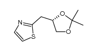 (R)-1,2-O-Isopropylidene-3-(2-thiazolyl)-1,2-propanediol Structure