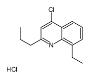 4-Chloro-8-ethyl-2-propylquinoline hydrochloride structure
