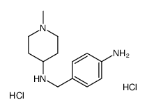 N-(4-aminobenzyl)-1-methylpiperidin-4-amine dihydrochloride Structure