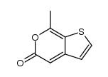 1-methylthieno[2,3-c]pyran-3-one结构式