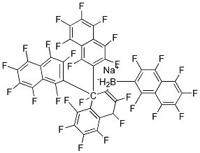 Borate(1-), tetrakis(1,3,4,5,6,7,8-heptafluoro-2-naphthalenyl)-, sodiuM (1:1) Structure