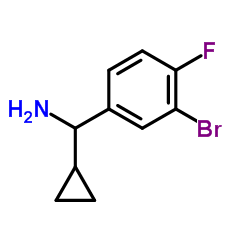 1-(3-Bromo-4-fluorophenyl)-1-cyclopropylmethanamine Structure