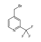 4-(Bromomethyl)-2-(trifluoromethyl)pyridine structure