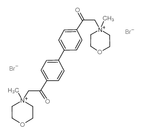 4,4'-Bis(2,3,5,6-tetrahydro-1,4-oxazin-4-ylacetyl)biphenyl dimethiobromide结构式