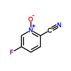 5-fluoropyridine-2-carbonitrile 1-oxide结构式