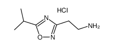2-(5-异丙基-1,2,4-噁二唑-3-基)乙胺盐酸结构式