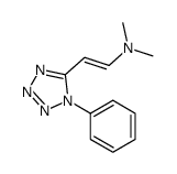 N,N-dimethyl-2-(1-phenyltetrazol-5-yl)ethenamine结构式