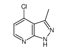 4-Chloro-3-methyl-1H-pyrazolo[3,4-b]pyridine结构式
