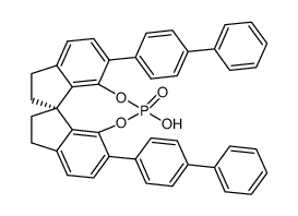 (11aS)-10,11,12,13-Tetrahydro-5-hydroxy-3,7-bis([1,1'-biphenyl]-4-yl)-diindeno[7,1-de:1',7'-fg][1,3,2]dioxaphosphocin-5-oxide structure