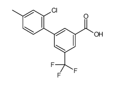 3-(2-chloro-4-methylphenyl)-5-(trifluoromethyl)benzoic acid结构式