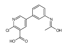 5-(3-acetamidophenyl)-2-chloropyridine-3-carboxylic acid结构式