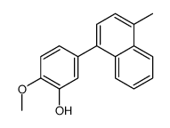 2-methoxy-5-(4-methylnaphthalen-1-yl)phenol结构式