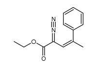 ethyl 2-diazo-4-phenyl-3-pentenoate结构式