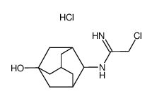 N-(1-hydroxy-4-adamantyl)-2-chloroacetamidine hydrochloride Structure