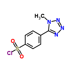 4-(1-Methyl-1H-tetrazol-5-yl)benzenesulfonyl chloride结构式