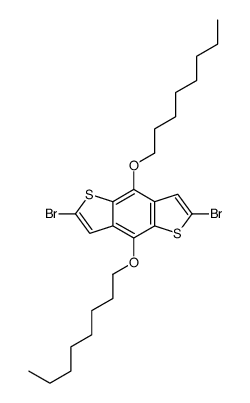 2,6-Dibromo-4,8-bis(octyloxy)benzo[1,2-b:4,5-b']dithiophene Structure