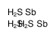 [bis(sulfanylidene)-λ5-stibanyl]sulfanyl-bis(sulfanylidene)-λ5-stibane结构式