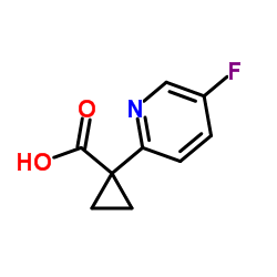 1-(5-Fluoropyridin-2-yl)cyclopropanecarboxylic acid structure