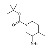 tert-butyl 3-amino-4-methylpiperidine-1-carboxylate结构式
