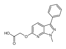 2-(1-methyl-3-phenyl-1H-pyrazolo[3,4-b]pyridin-6-yloxy)acetic acid Structure