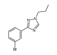 3-(3-bromophenyl)-1-propyl-1H-1,2,4-triazole结构式